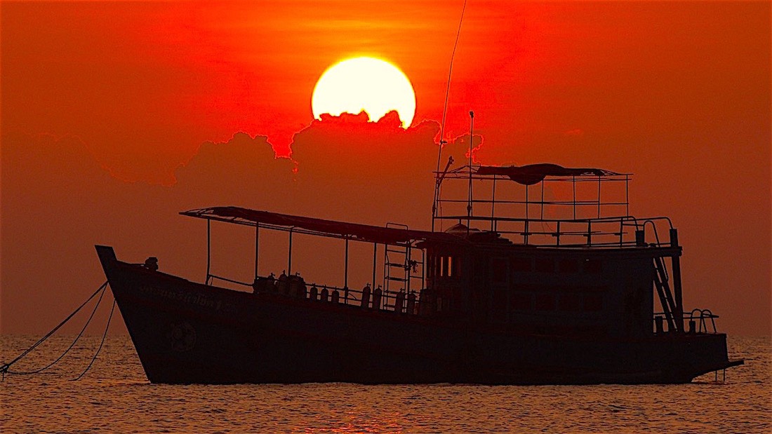 Diving Boat Sunset Koh Tao