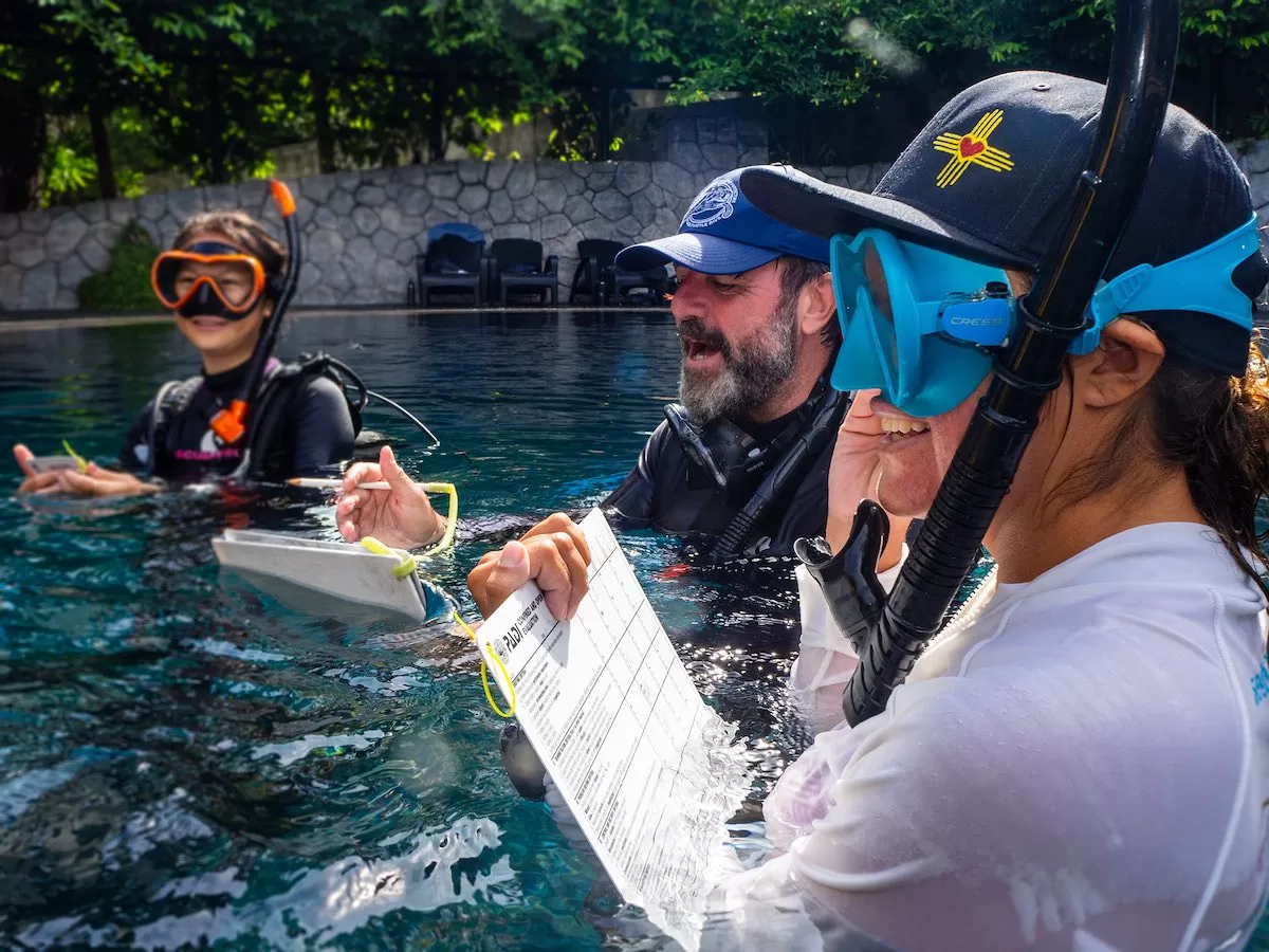 PADI Diving Instructor course in Thailand - Pool Presentations