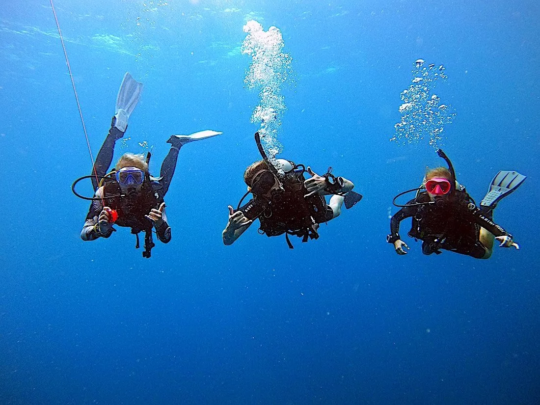 fun dive trip in thailand - fun diver shark island