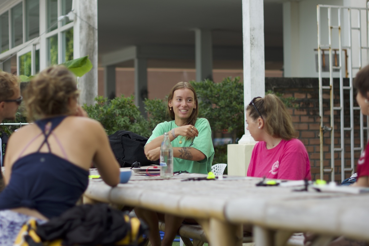 Divemaster Candidates Practicing Briefings